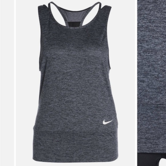 Nike Women’s Dri-Fit Grey Multi-Strap Running Tank - Picture 10 of 15